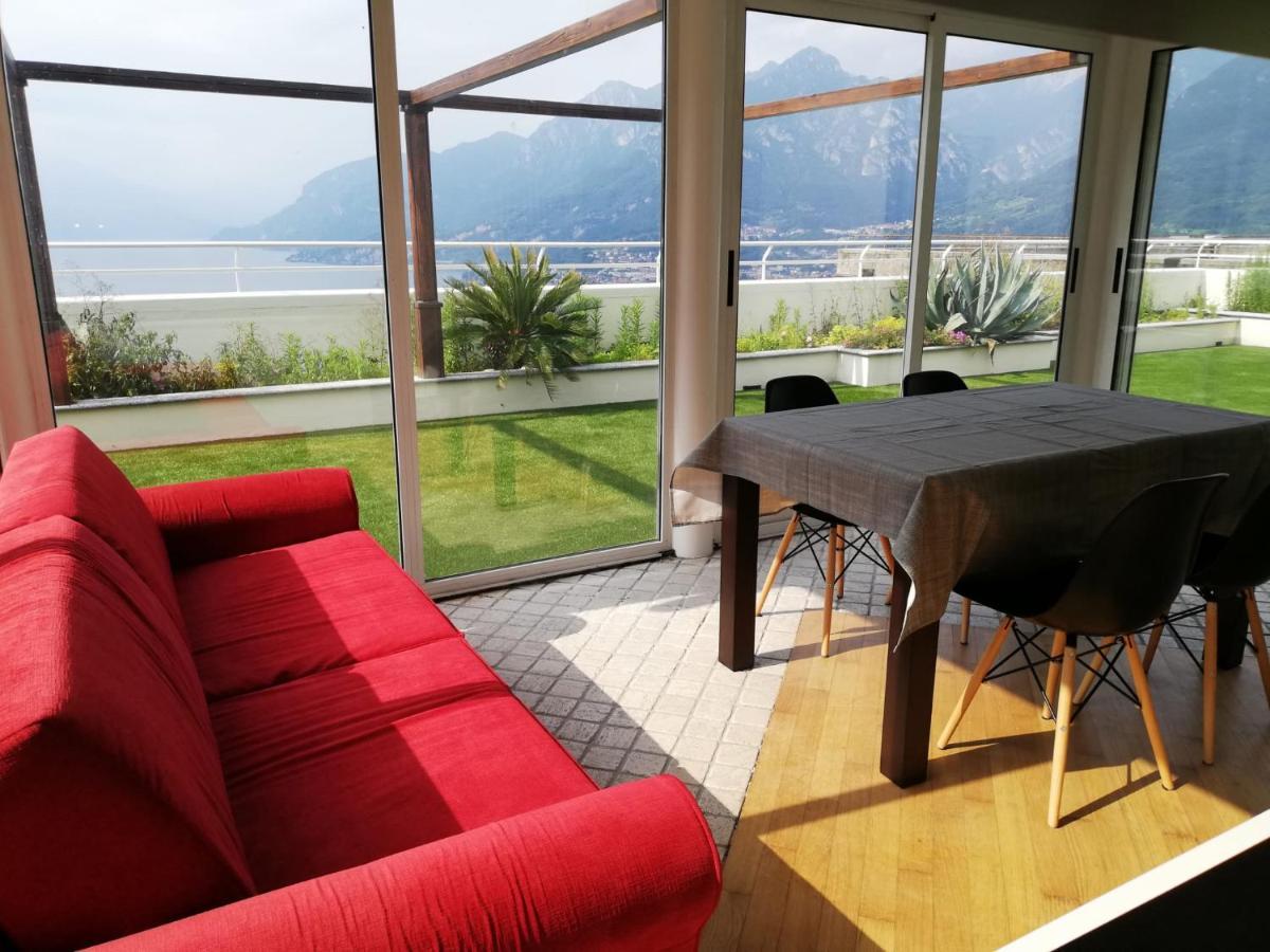 Attico With Big Terrace In Residence With Pool Valbrona Exteriör bild